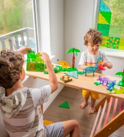 Magnetlegetøj-Magna-Tiles Magnetsæt - 50 Dele - Dino World XL