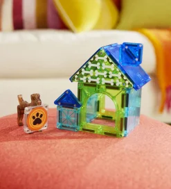 Magna-Tiles Magnetlegetøj|Konstruktionslegetøj*Magnetsæt - 13 Dele - Dog House + MicroMAGS