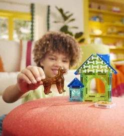 Magna-Tiles Magnetlegetøj|Konstruktionslegetøj*Magnetsæt - 13 Dele - Dog House + MicroMAGS