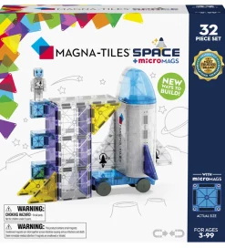 Magna-Tiles Magnetlegetøj*Magnetsæt - 32 Dele - Space + MicroMAGS