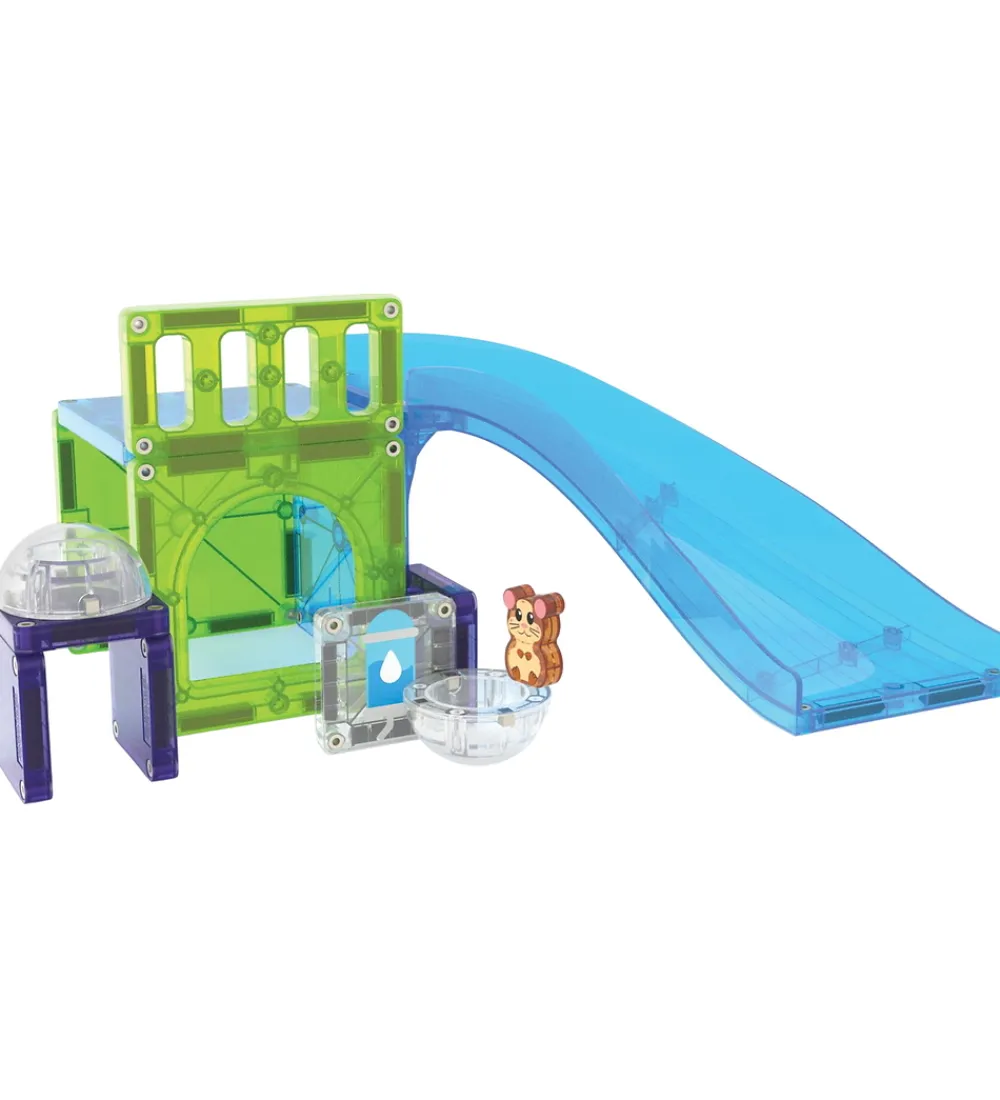 Magna-Tiles Magnetlegetøj|Konstruktionslegetøj*Magnetsæt - 13 Dele - Hamster Wheel + MicroMAGS