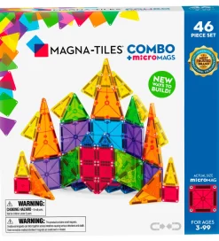 Magna-Tiles Magnetlegetøj*Magnetsæt - 46 Dele - MicroMAGS & Combo