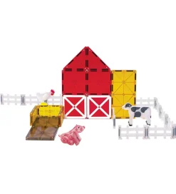 Magna-Tiles Magnetlegetøj*Magnetsæt - 25 Dele - Farm Animals