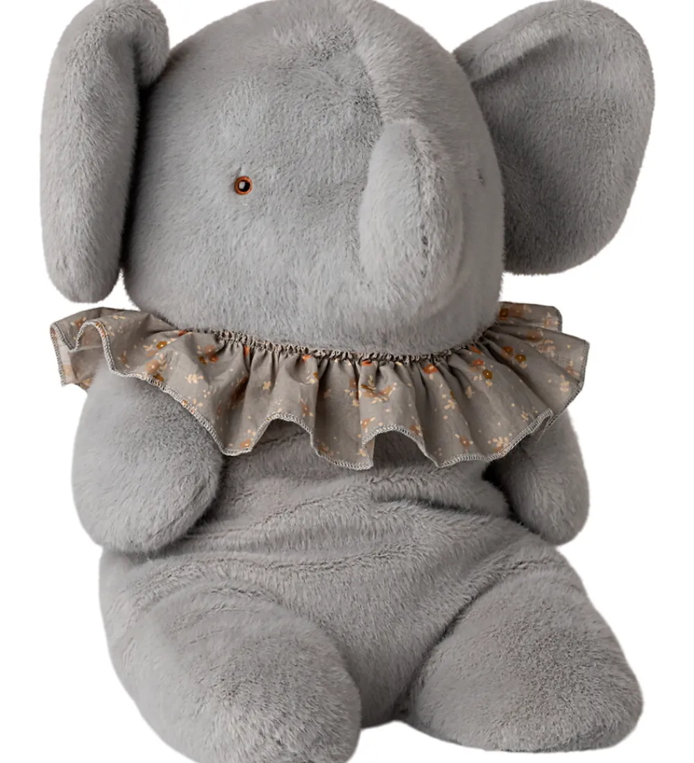 Bamser-Maileg Bamse - Plyselefant- Stor - Blå/Grå