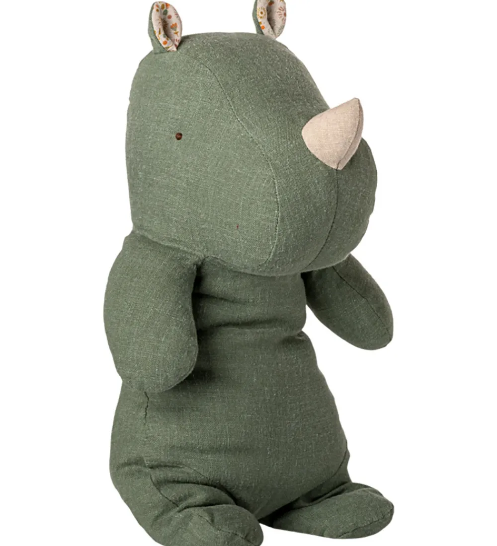 Maileg Bamser*Bamse - Safari Friends - Næsehorn - Medium - Salviegrøn
