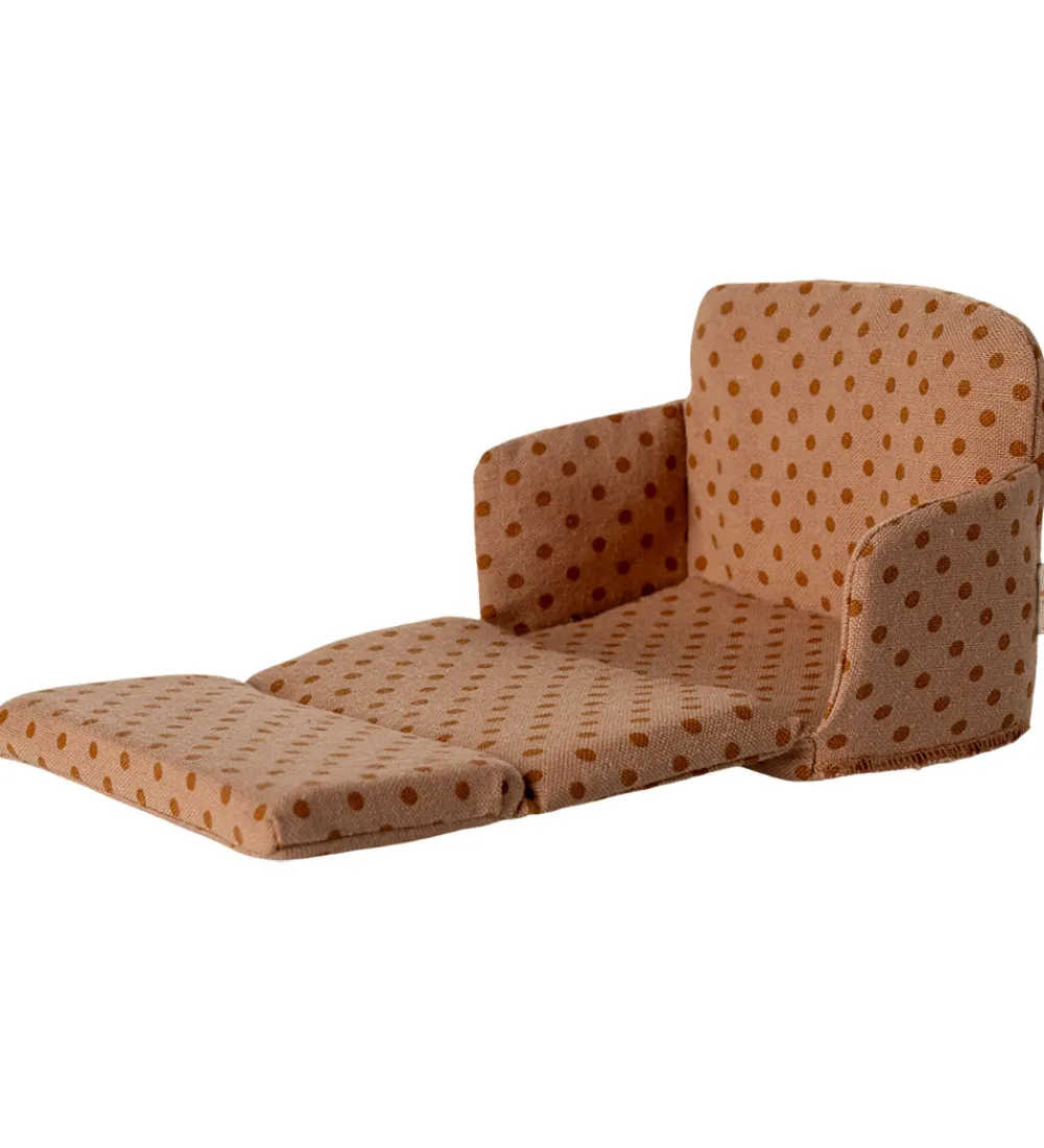 Dukker Og Tilbehør-Maileg Miniature Sofaseng - Mus -Prikker