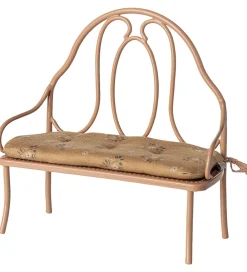 Dukker Og Tilbehør-Maileg Miniature Vintage Bænk - Mini - Rosa
