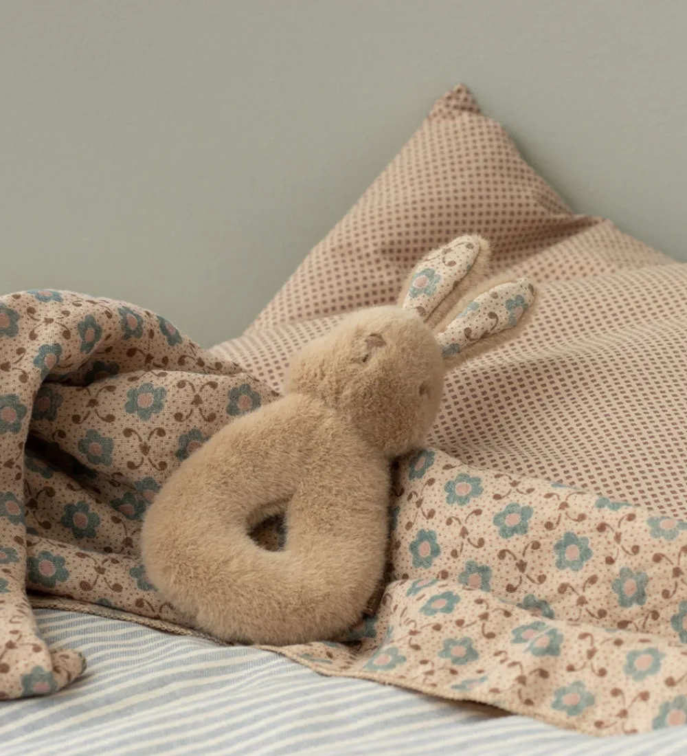 Maileg Gribelegetøj*Ranglesæt - Harerangle/Stofble- Cream Peach