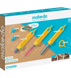 Kreativ Leg|Kreasæt-MakeDo Værktøj til Pap - Create - 260 Dele