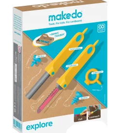 Kreativ Leg|Kreasæt-MakeDo Værktøj til Pap - Explore - 50 Dele