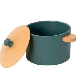 Legemad|Legekøkken Og Legemøbel-MaMaMeMo Gryde/Pandesæt - Træ - Emerald Green