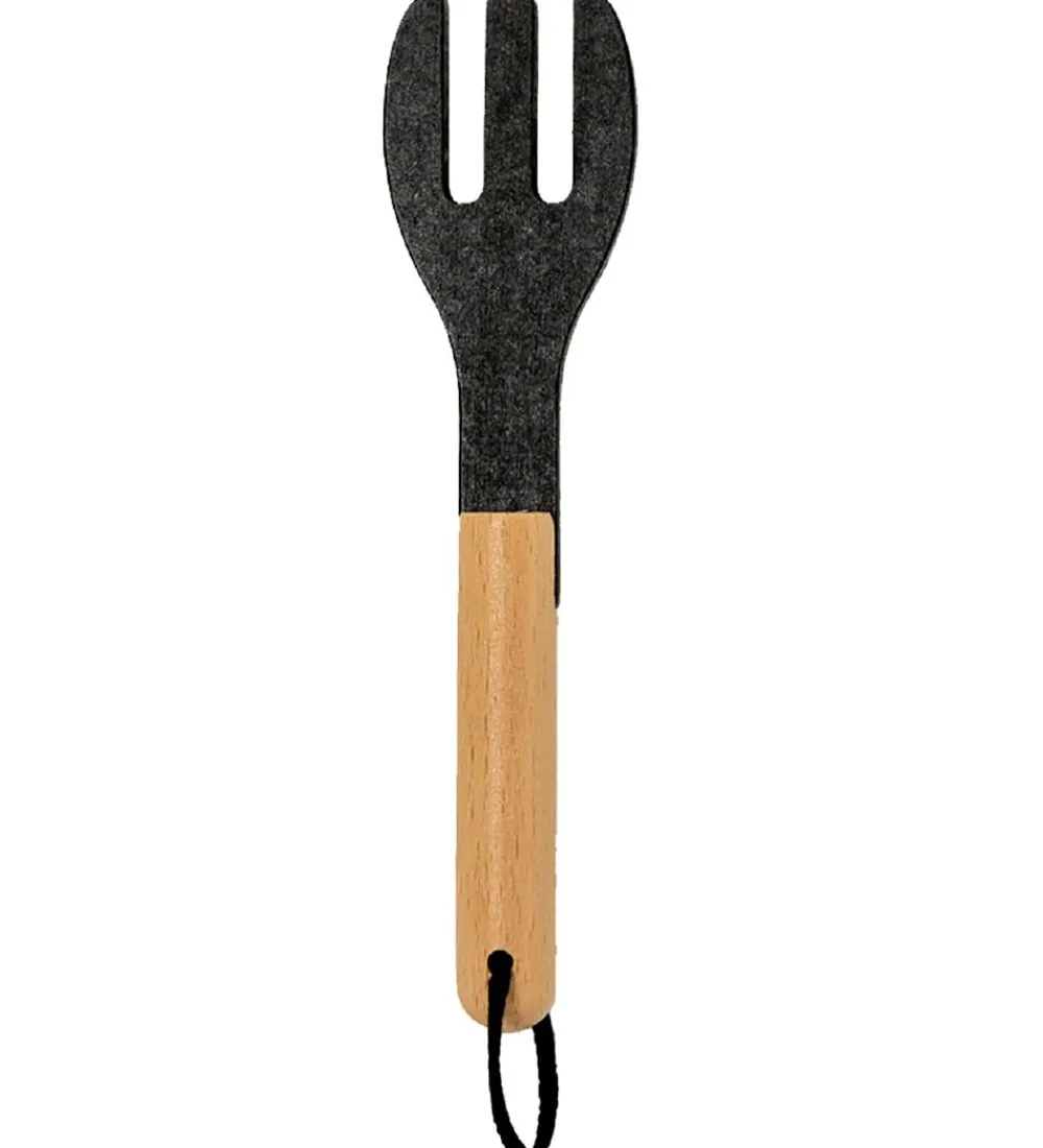 MaMaMeMo Legemad|Legekøkken Og Legemøbel*Paletkniv/Gaffel - Træ
