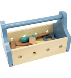 MaMaMeMo Legeværktøj*Værktøjskasse - Træ/Lyseblå
