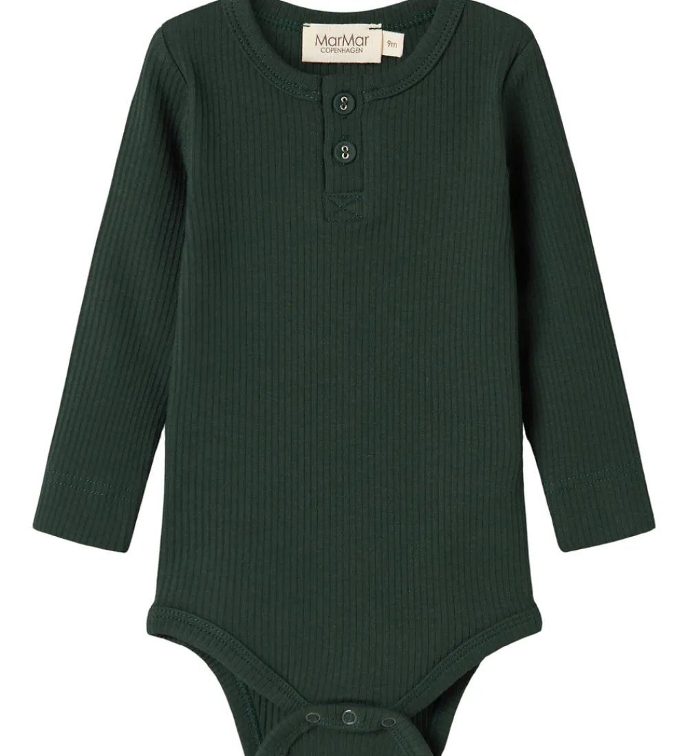 Juletøj|Bodyer-MarMar Body l/æ - Rib/Modal - Dark Leaf
