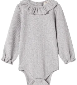 MarMar Bodyer*Body l/æ - Rib/Modal - Brandine - Light Grey Melange