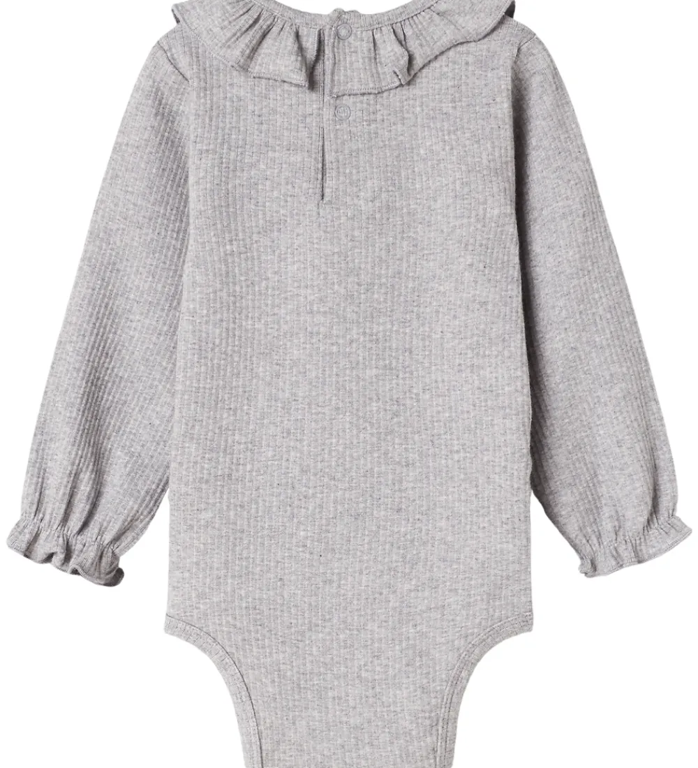MarMar Bodyer*Body l/æ - Rib/Modal - Brandine - Light Grey Melange