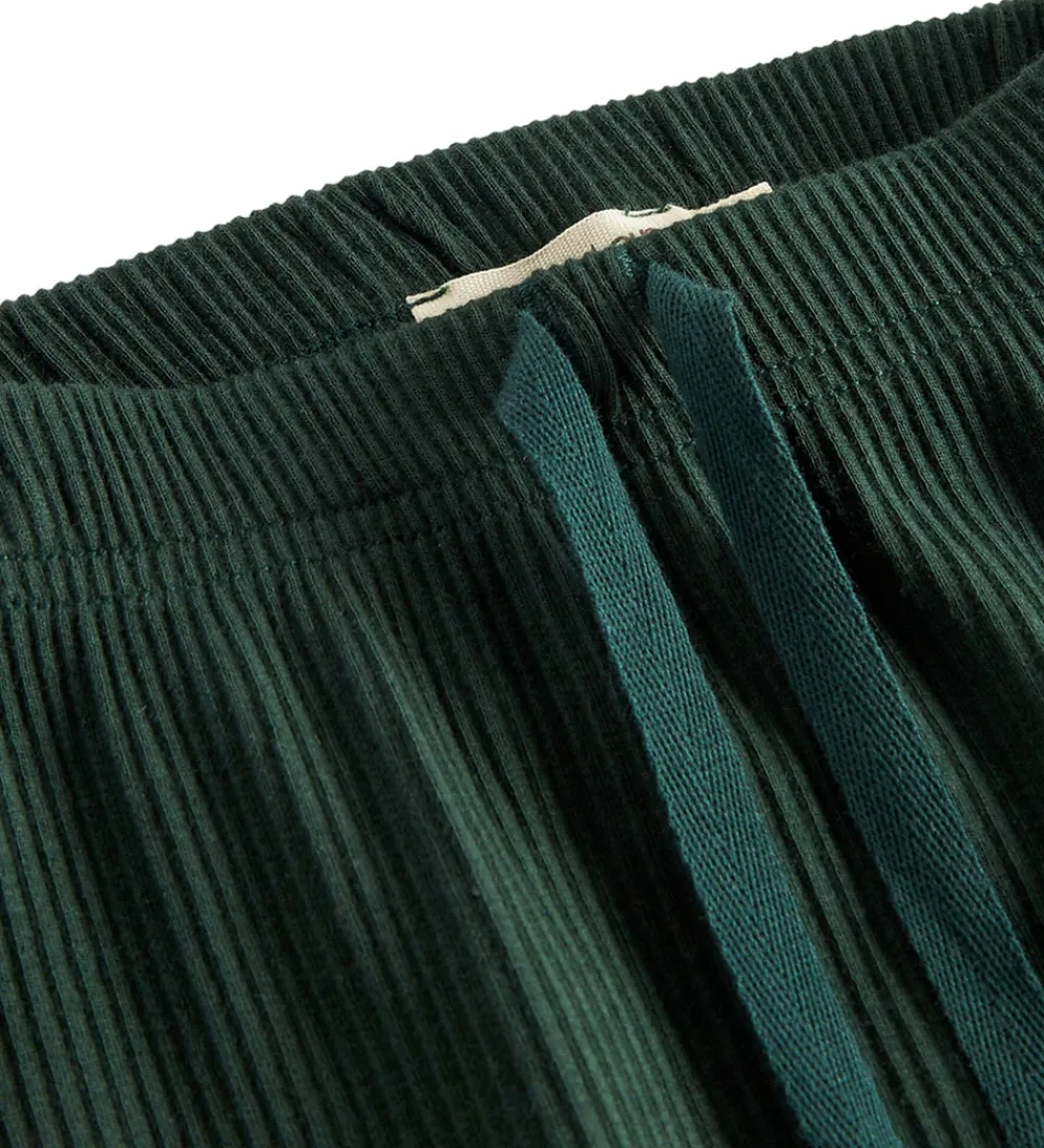Juletøj|Bukser Og Jeans-MarMar Bukser - Rib/Modal - Pico - Dark Leaf