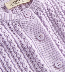 MarMar Striktrøjer*Cardigan - Totti - Uld/Bomuld - Amethyst