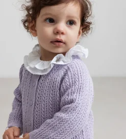 MarMar Striktrøjer*Cardigan - Totti - Uld/Bomuld - Amethyst