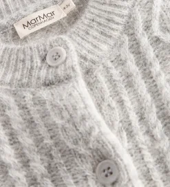 Striktrøjer-MarMar Cardigan - Uld - Morning Dew Mel.ange