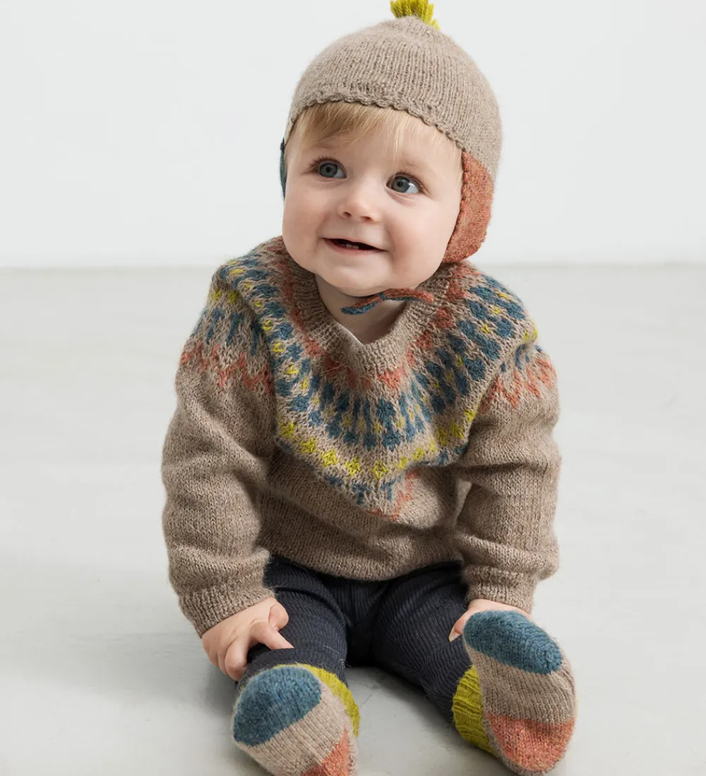 Babyhjelme-MarMar Hue - Uld - Ayasa - Brun/Multifarvet