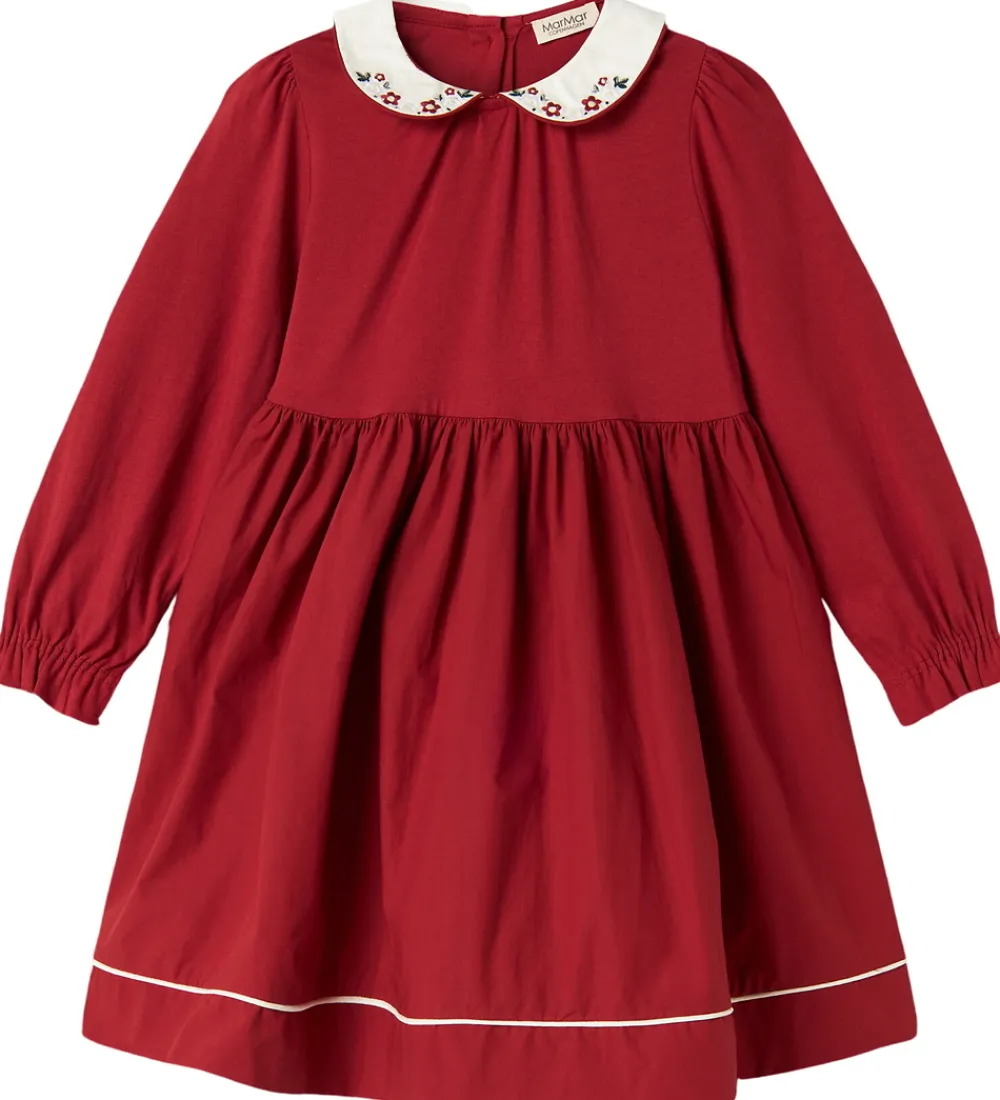 Kjoler|Juletøj-MarMar Kjole - Bomuld/Modal - Dielle - Hibiscus Red