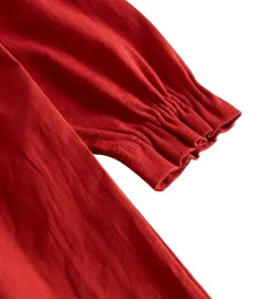Kjoler|Juletøj-MarMar Kjole - Bomuld/Modal - Dielle - Hibiscus Red