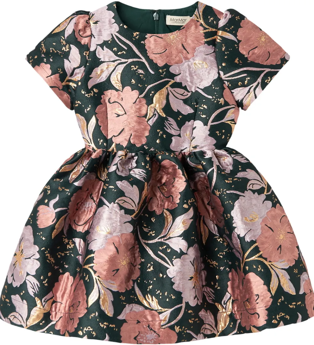 MarMar Kjoler|Juletøj*Kjole - Jacquard - Doreen - Winter Bouquet