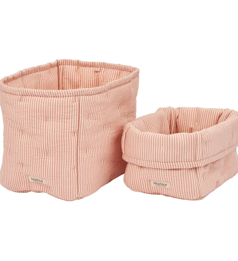 MarMar Kurve|Bokse Og Kasser*Opbevaringskurve - 2-pak - 25x17/20x15 cm - Soft Cheek St