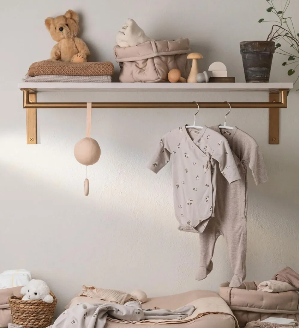 Kurve-MarMar Opbevaringskurve - 2-pak - 25x17/20x15 cm - Beige rose