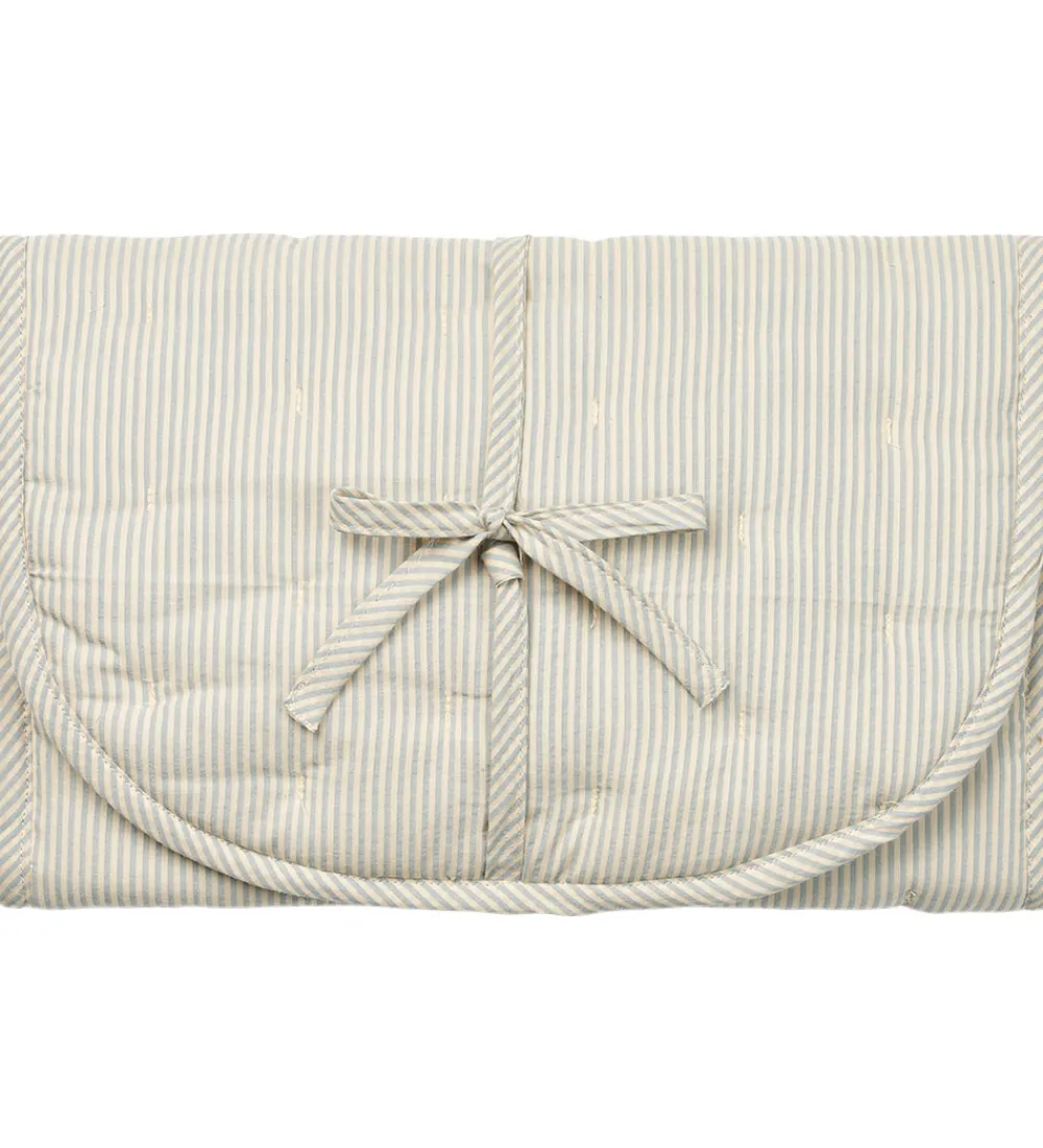 MarMar Puslepuder Og -Underlag*Pusleunderlag - Blue Stone Stripe