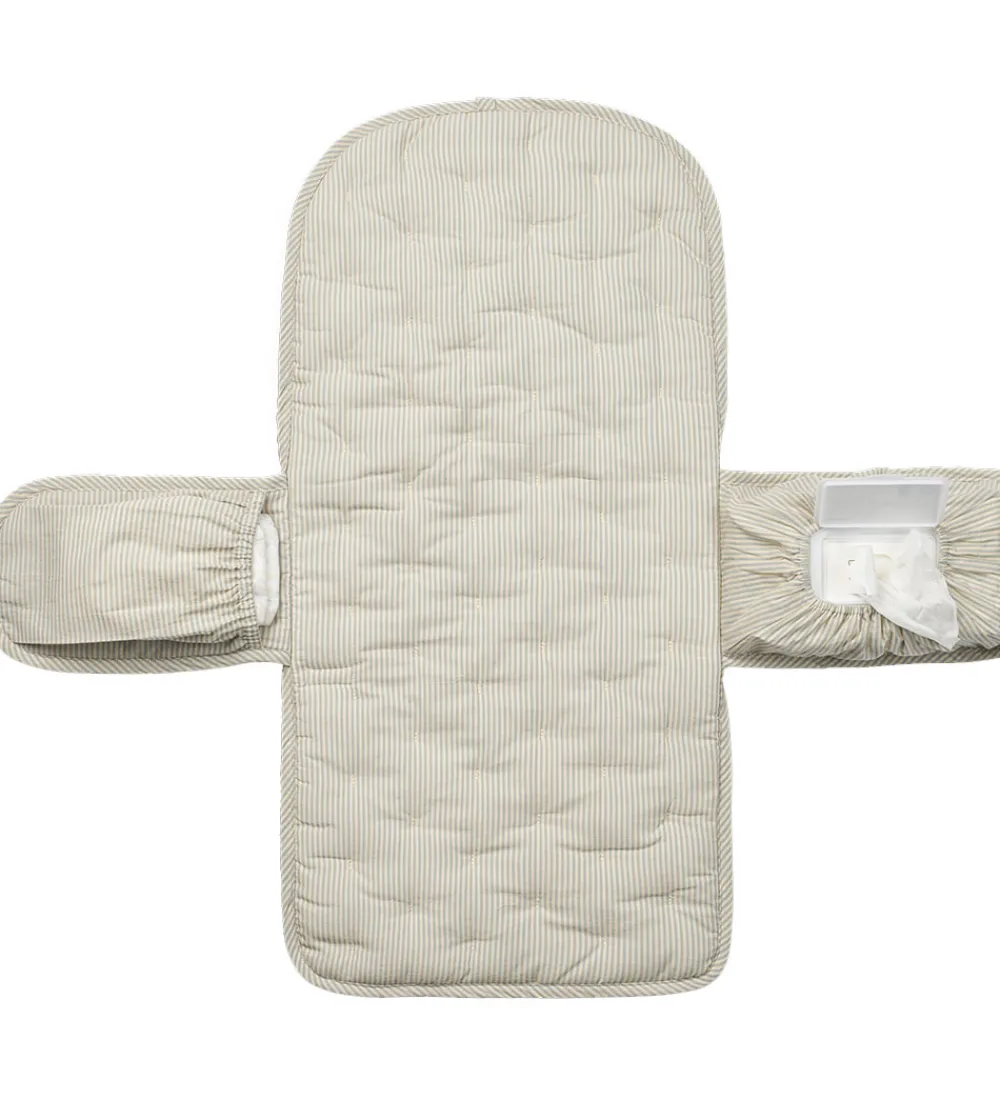 MarMar Puslepuder Og -Underlag*Pusleunderlag - Blue Stone Stripe