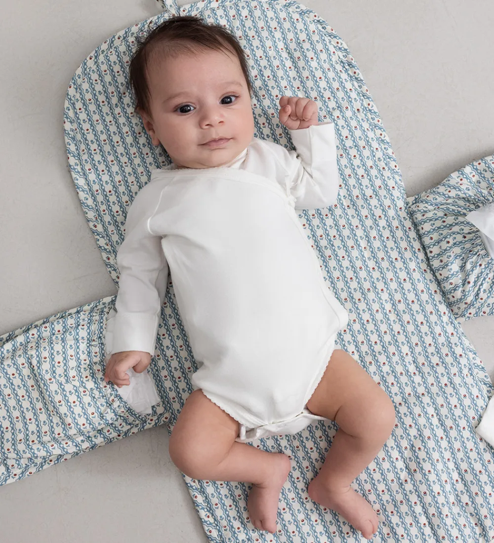Pusletid|Puslepuder Og -Underlag-MarMar Pusleunderlag - Floral Stripe