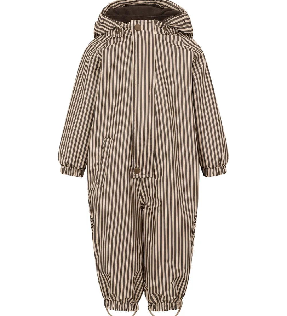 Regntøj-MarMar Regndragt m Fleece - PU - Orion - Brown Stripe