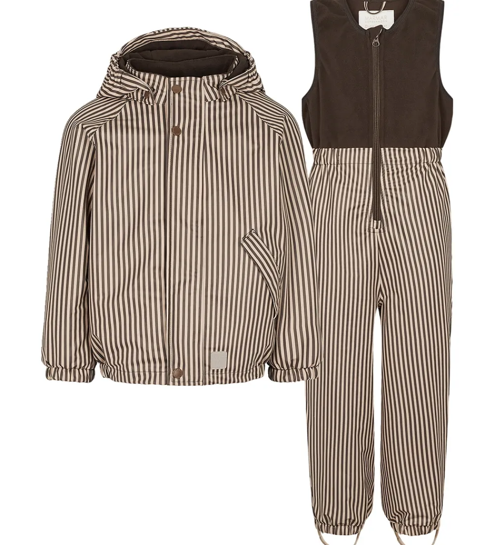 MarMar Regntøj*Regntøj m Fleece - PU - Obo - Brown Stripe
