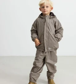 MarMar Regntøj*Regntøj m Fleece - PU - Obo - Brown Stripe