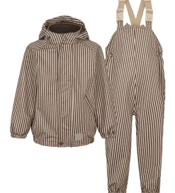 Regntøj-MarMar Regntøj m. Seler - PU - Oddy - Brown Stripe