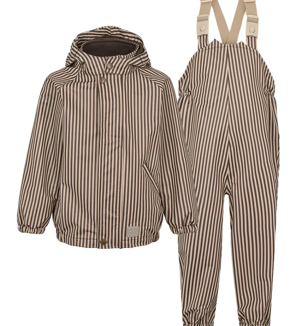 Regntøj-MarMar Regntøj m. Seler - PU - Oddy - Brown Stripe