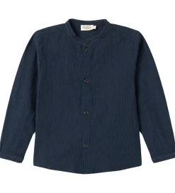 MarMar Skjorter*Skjorte - Torben - Dark Blue Stripe