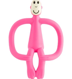 Bideringe-Matchstick Monkey Bidering - Monkey Teething - Pink