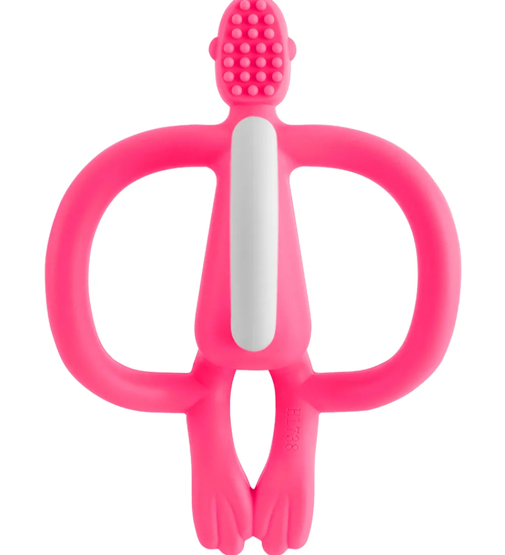 Bideringe-Matchstick Monkey Bidering - Monkey Teething - Pink