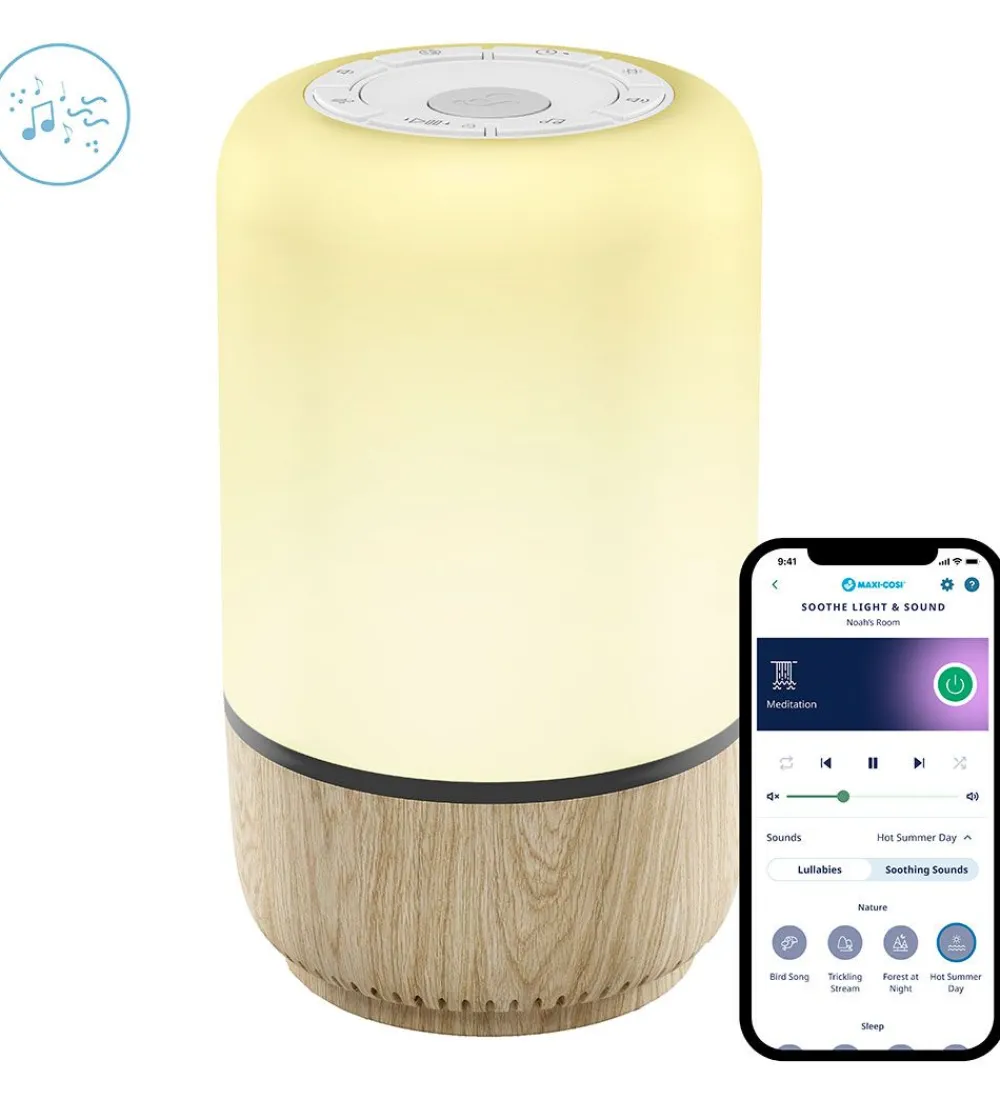Natlamper|Lamper-Maxi-Cosi Lampe m. WiFi/Lyd - Connected Home - 9,4x16,3 - Soothe