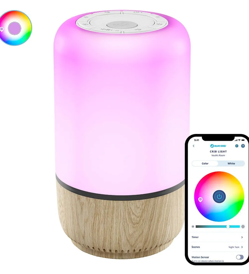 Natlamper|Lamper-Maxi-Cosi Lampe m. WiFi/Lyd - Connected Home - 9,4x16,3 - Soothe