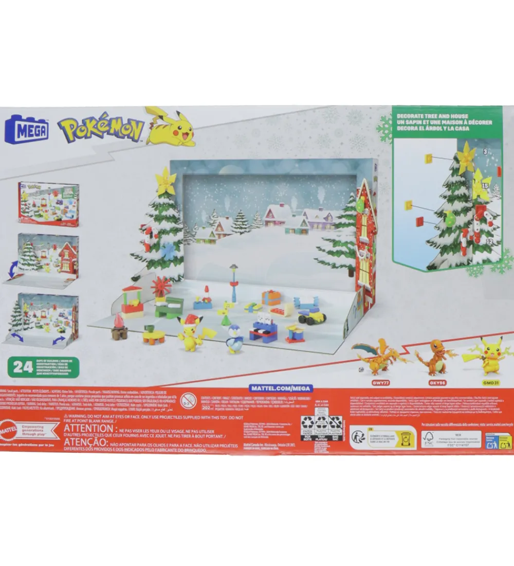 Julekalender-MEGA Bloks MEGA Pokémon Julekalender - 24 Låger