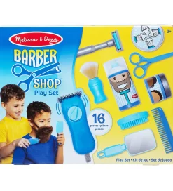 Rolleleg-Melissa & Doug Barber Shop - 16 Dele - Blå