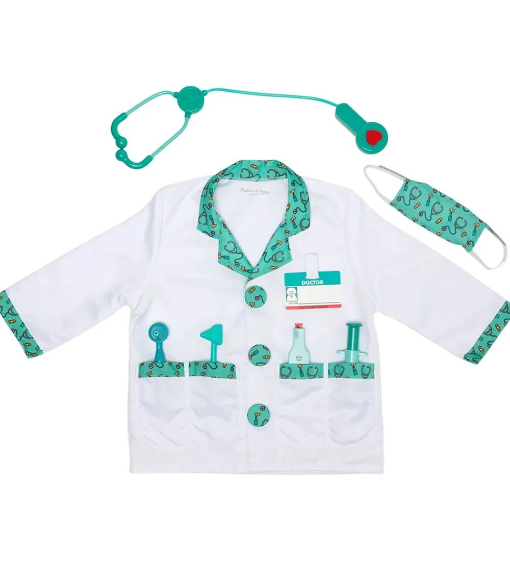 Udklædningstøj-Melissa & Doug Udklædning - Doktor-sæt - 8 Dele