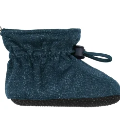Melton Hjemmesko*Futter - Glitter - Marine