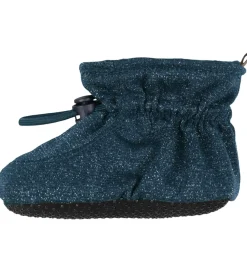 Melton Hjemmesko*Futter - Glitter - Marine