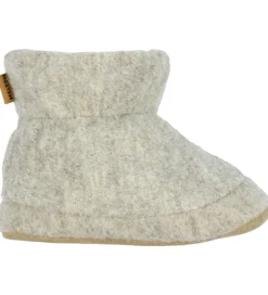 Hjemmesko-Melton Hjemmesko - Uld - Beige Melange