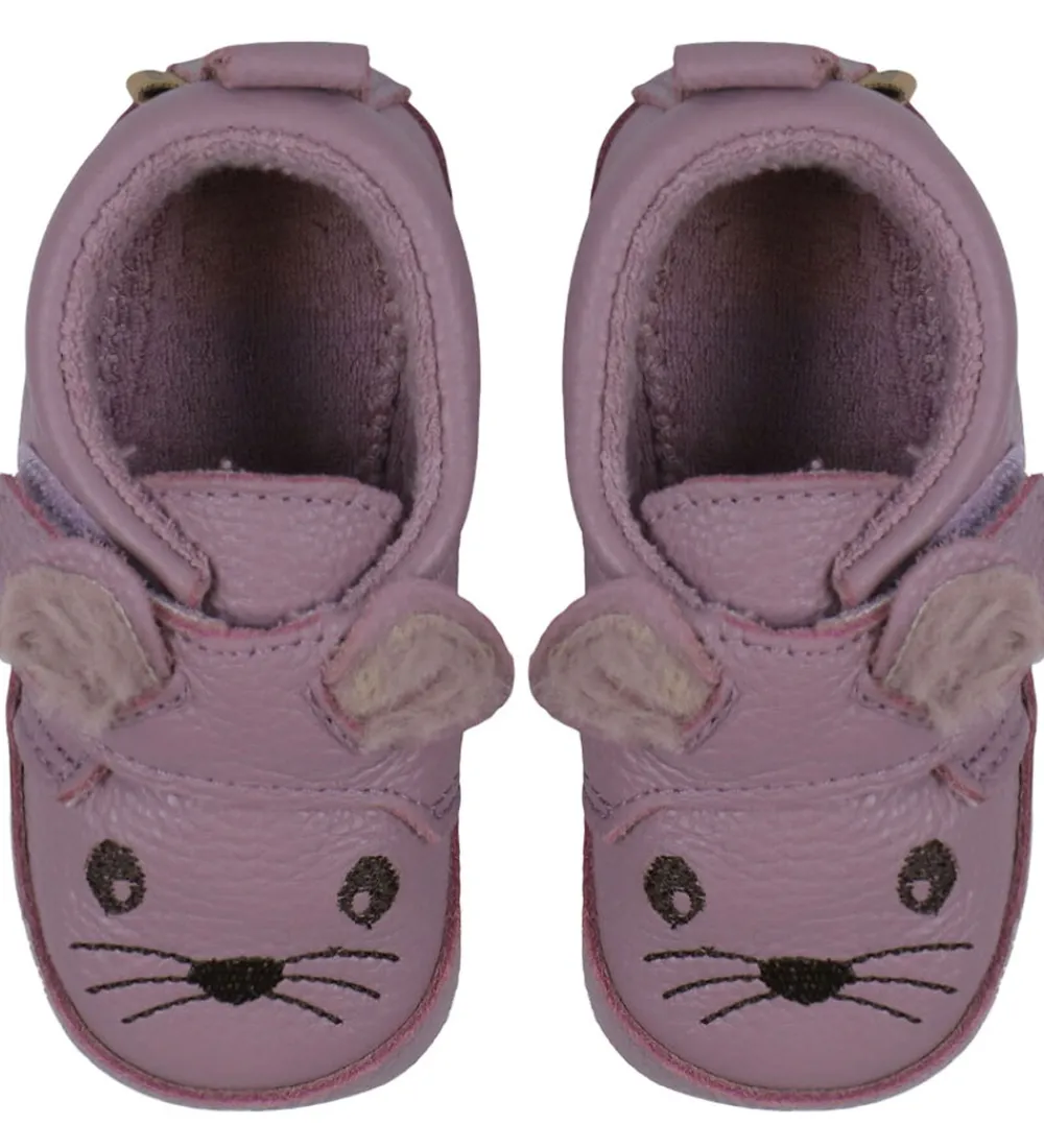 Hjemmesko-Melton Skindfutter - Noos - Mouse - Heather Mauve